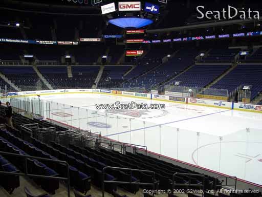 Seat view from section 112 at Nationwide Arena, home of the Columbus Blue Jackets