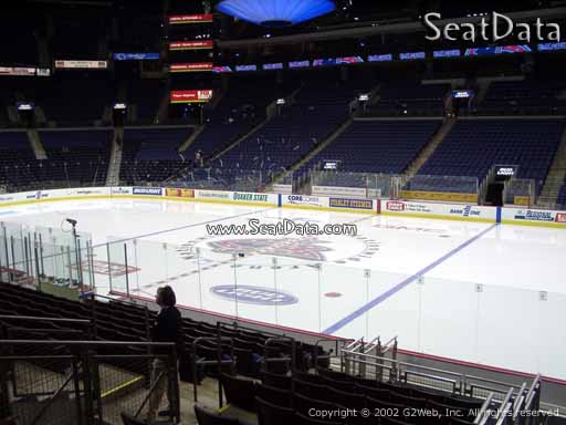 Seat view from section 113 at Nationwide Arena, home of the Columbus Blue Jackets