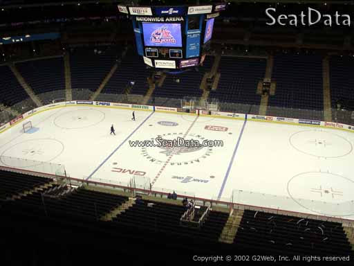 Seat view from section 202 at Nationwide Arena, home of the Columbus Blue Jackets