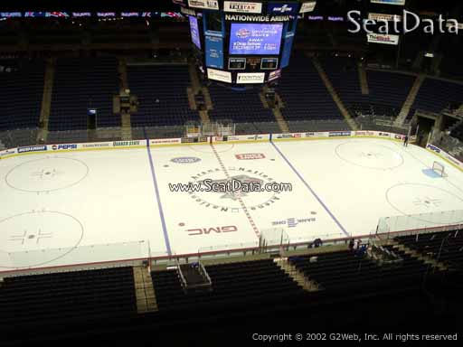 Seat view from section 204 at Nationwide Arena, home of the Columbus Blue Jackets