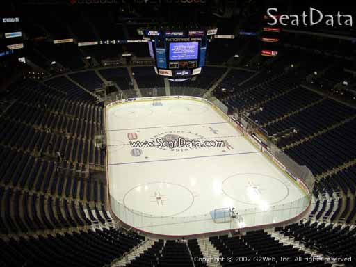 Seat view from section 211 at Nationwide Arena, home of the Columbus Blue Jackets