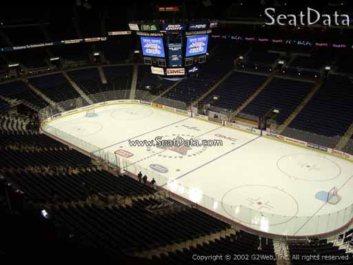 Seat view from section 214 at Nationwide Arena, home of the Columbus Blue Jackets