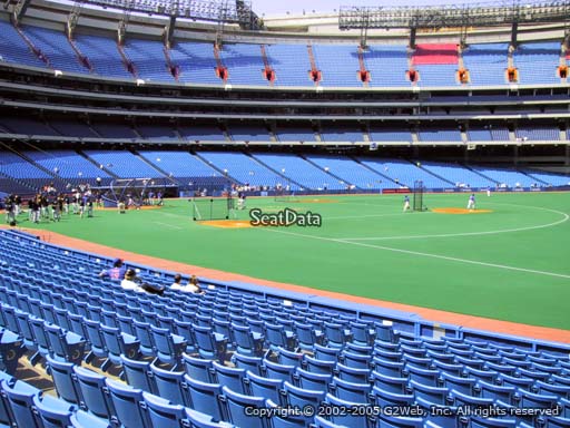 Seat view from section 113A at the Rogers Centre, home of the Toronto Blue Jays