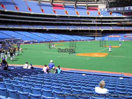 Seat view from section 116 at the Rogers Centre, home of the Toronto Blue Jays