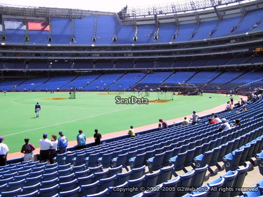 Seat view from section 130C at the Rogers Centre, home of the Toronto Blue Jays.