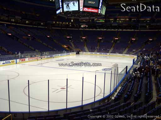 Seat view from section 107 at the Enterprise Center, home of the St. Louis Blues