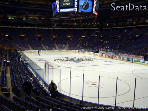 Seat view from section 112 at the Enterprise Center, home of the St. Louis Blues