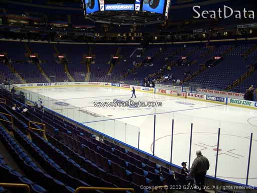 Seat view from section 113 at the Enterprise Center, home of the St. Louis Blues