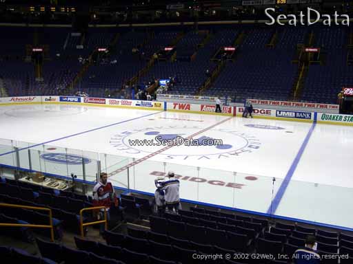 Seat view from section 115 at the Enterprise Center, home of the St. Louis Blues