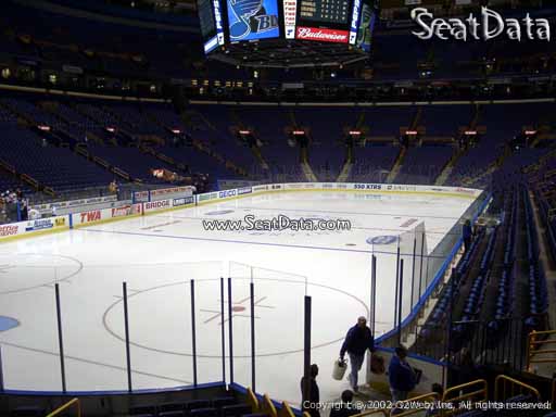 Seat view from section 120 at the Enterprise Center, home of the St. Louis Blues