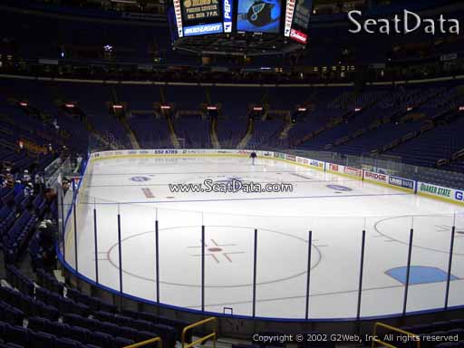 Seat view from section 124 the Enterprise Center, home of the St. Louis Blues
