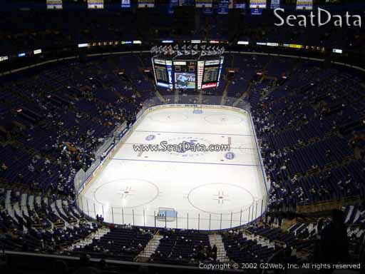 Seat view from section 327 the Enterprise Center, home of the St. Louis Blues