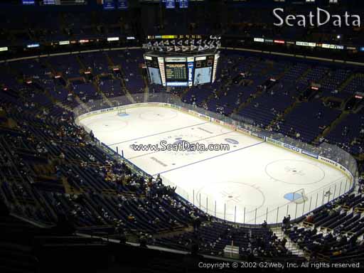 Seat view from section 332 the Enterprise Center, home of the St. Louis Blues