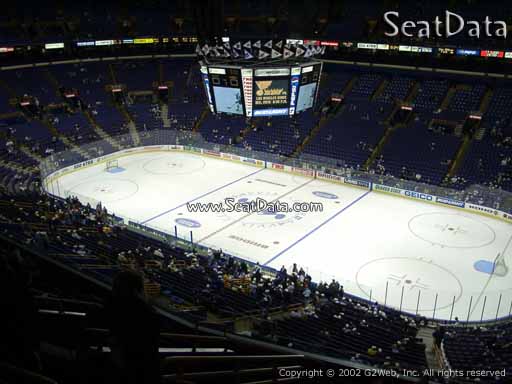 Seat view from section 334 the Enterprise Center, home of the St. Louis Blues