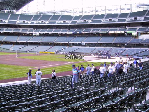 Seat view from section 126 at Miller Park, home of the Milwaukee Brewers