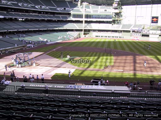 Seat view from section 213 at Miller Park, home of the Milwaukee Brewers