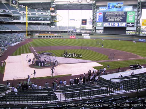 Seat view from section 216 at Miller Park, home of the Milwaukee Brewers