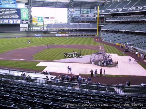 Seat view from section 222 at Miller Park, home of the Milwaukee Brewers