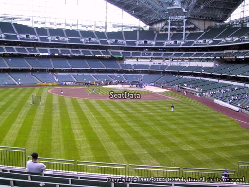 Seat view from section 237 at Miller Park, home of the Milwaukee Brewers