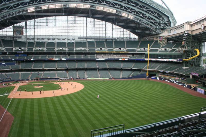Seat view from section 304 at Miller Park, home of the Milwaukee Brewers