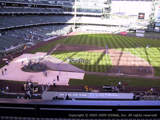 Seat view from section 321 at Miller Park, home of the Milwaukee Brewers