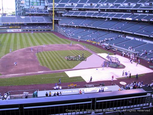 Seat view from section 340 at Miller Park, home of the Milwaukee Brewers
