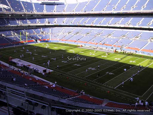 Seat view from section 302 at Sports Authority Field at Mile High Stadium, home of the Denver Broncos