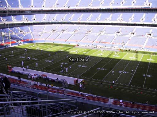 Seat view from section 305 at Sports Authority Field at Mile High Stadium, home of the Denver Broncos