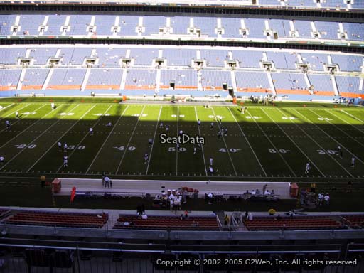 Seat view from section 309 at Sports Authority Field at Mile High Stadium, home of the Denver Broncos