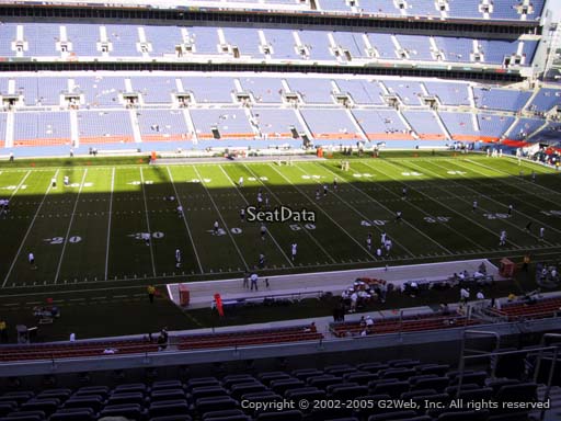 Seat view from section 311 at Sports Authority Field at Mile High Stadium, home of the Denver Broncos