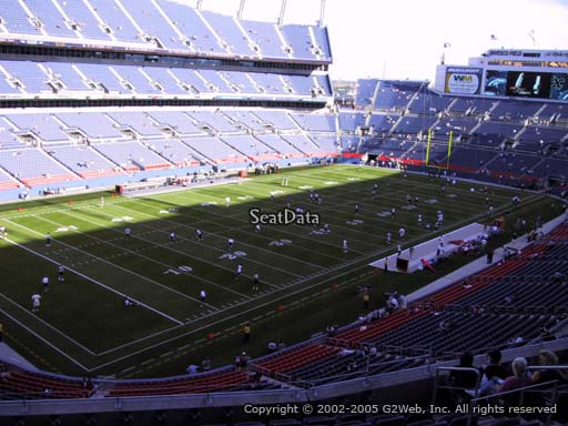 Seat view from section 317 at Sports Authority Field at Mile High Stadium, home of the Denver Broncos