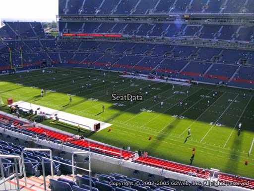 Seat view from section 332 at Sports Authority Field at Mile High Stadium, home of the Denver Broncos