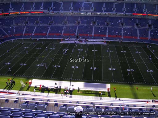 Seat view from section 533 at Sports Authority Field at Mile High Stadium, home of the Denver Broncos