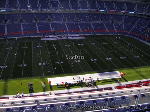 Seat view from section 536 at Sports Authority Field at Mile High Stadium, home of the Denver Broncos
