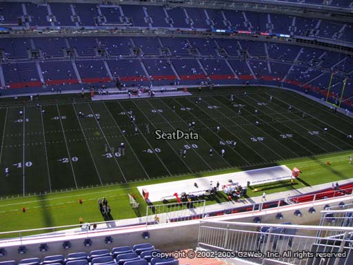 Seat view from section 537 at Sports Authority Field at Mile High Stadium, home of the Denver Broncos