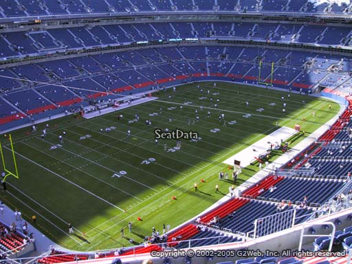Seat view from section 541 at Sports Authority Field at Mile High Stadium, home of the Denver Broncos