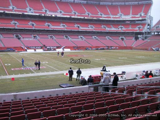Seat view from section 106 at FirstEnergy Stadium, home of the Cleveland Browns