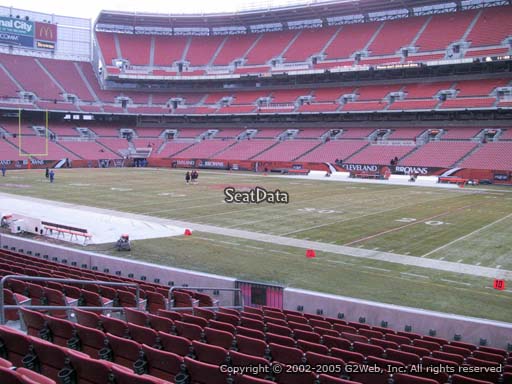 Seat view from section 112 at FirstEnergy Stadium, home of the Cleveland Browns