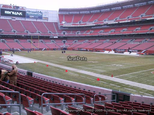 Seat view from section 115 at FirstEnergy Stadium, home of the Cleveland Browns