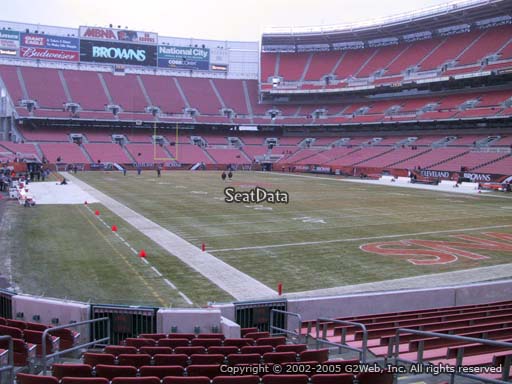 Seat view from section 117 at FirstEnergy Stadium, home of the Cleveland Browns