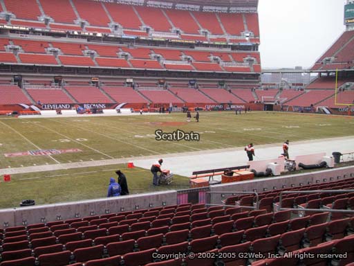 Seat view from section 131 at FirstEnergy Stadium, home of the Cleveland Browns