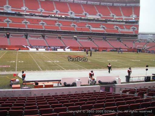 Seat view from section 132 at FirstEnergy Stadium, home of the Cleveland Browns