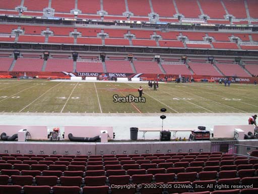 Seat view from section 133 at FirstEnergy Stadium, home of the Cleveland Browns