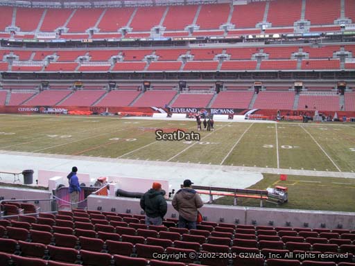 Seat view from section 135 at FirstEnergy Stadium, home of the Cleveland Browns