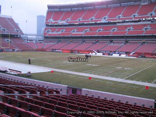 Seat view from section 137 at FirstEnergy Stadium, home of the Cleveland Browns