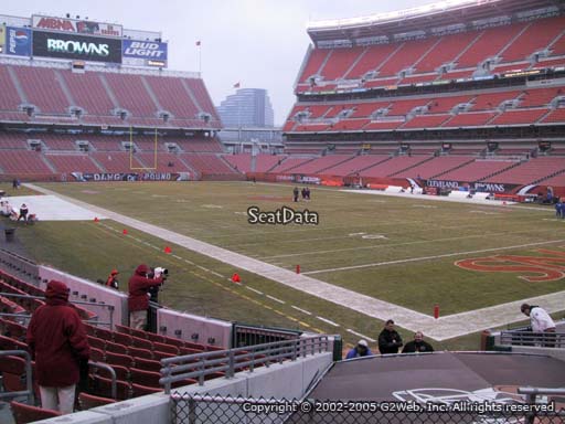 Seat view from section 141 at FirstEnergy Stadium, home of the Cleveland Browns