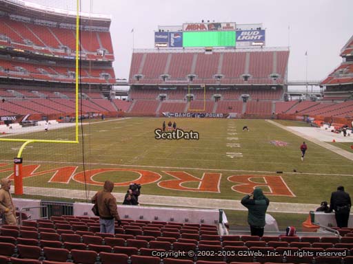 Seat view from section 148 at FirstEnergy Stadium, home of the Cleveland Browns