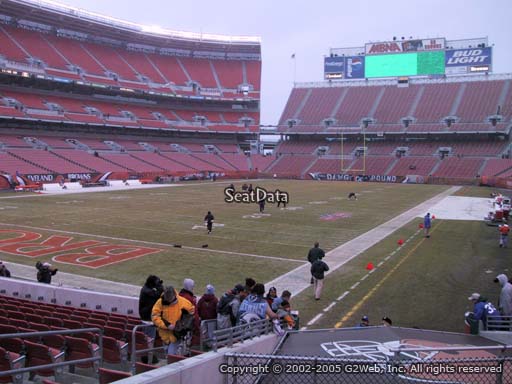 Seat view from section 150 at FirstEnergy Stadium, home of the Cleveland Browns