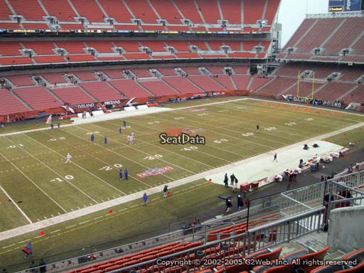Seat view from section 304 at FirstEnergy Stadium, home of the Cleveland Browns