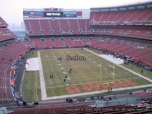 Seat view from section 318 at FirstEnergy Stadium, home of the Cleveland Browns